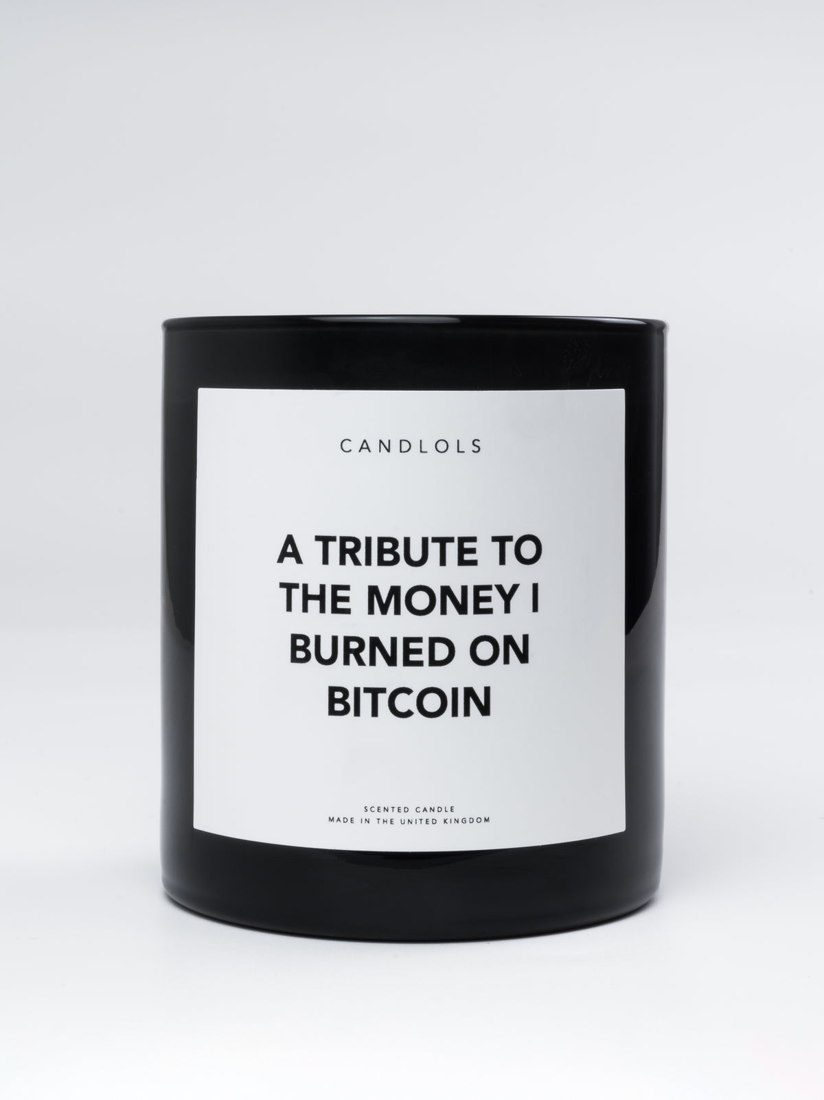 'A tribute to the money' candle