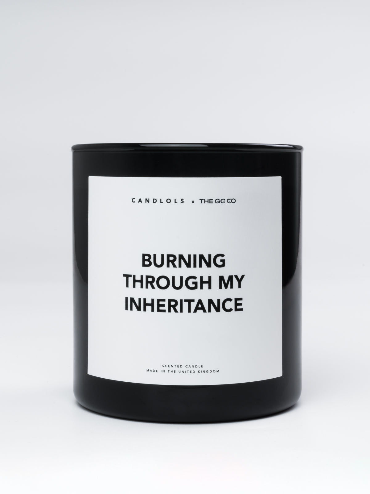 'Burning through my inheritance' candle