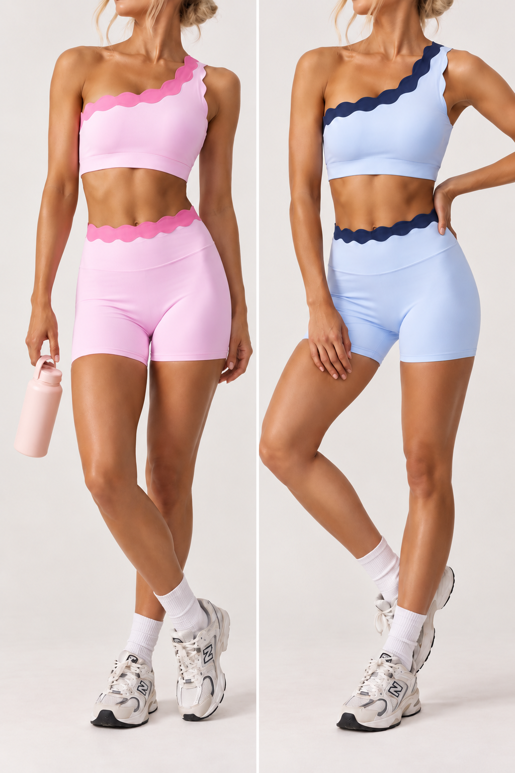 Scalloped off Shoulder set short design