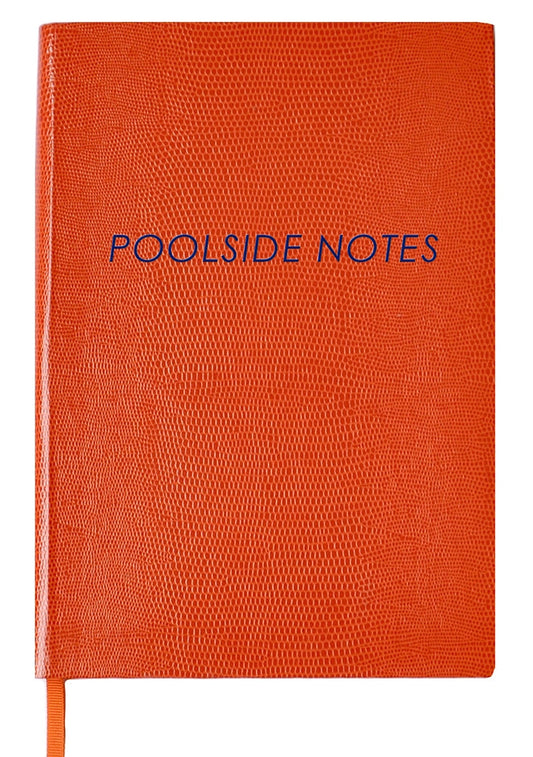 Poolside Notes orange leather A5