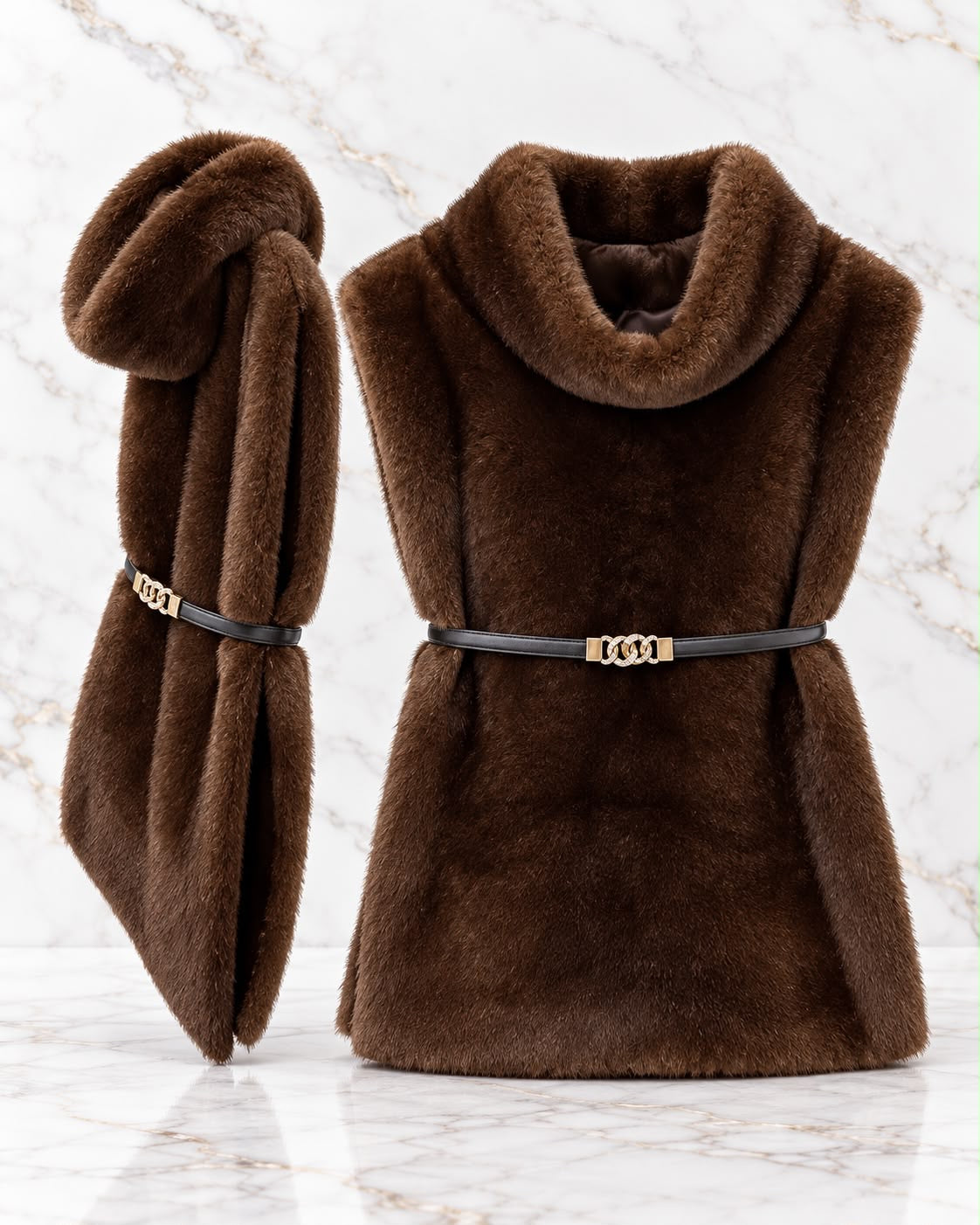 The Margot Faux Fur Cape