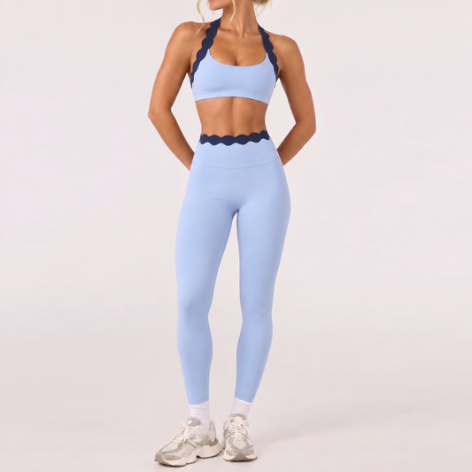 The Skye Set - Two-Tone Gym/ Travel Set - Light Blue