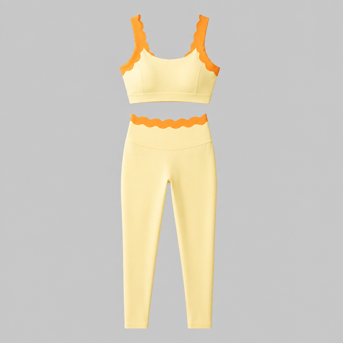 The Butter Set - Two-Tone Gym/ Travel Set - Yellow & Orange
