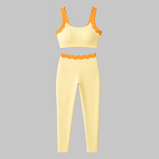 The Butter Set - Two-Tone Gym/ Travel Set - Yellow & Orange