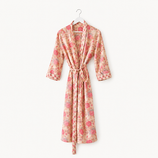 Cotton Print Dressing Gown