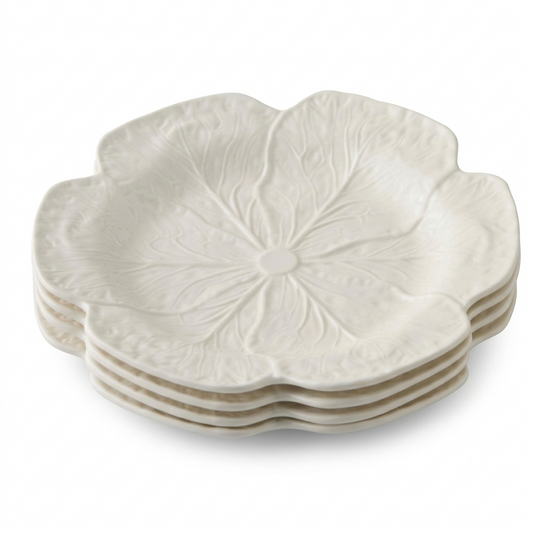 Cabbage Dinner Plate - White