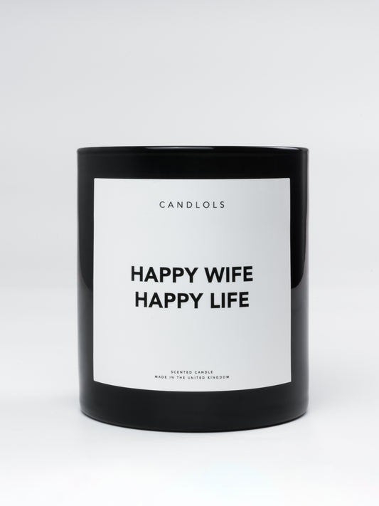 'Happy Wife Happy Life' Candle