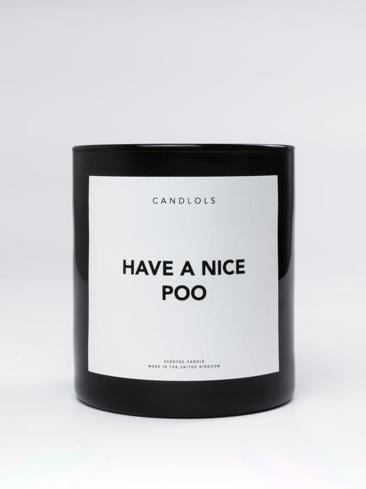 'Have a nice poo' candle