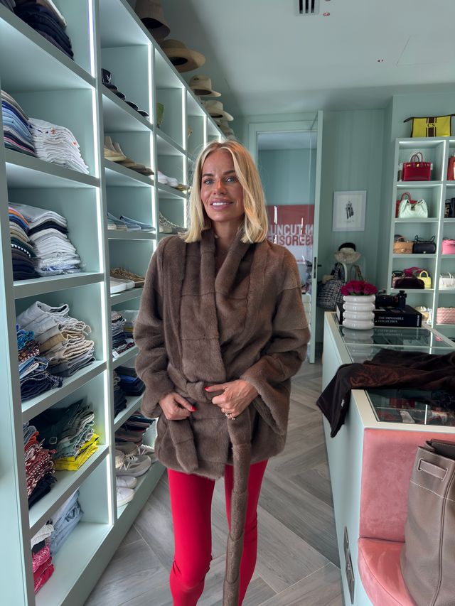 The Kensington Faux Fur Belted Jacket
