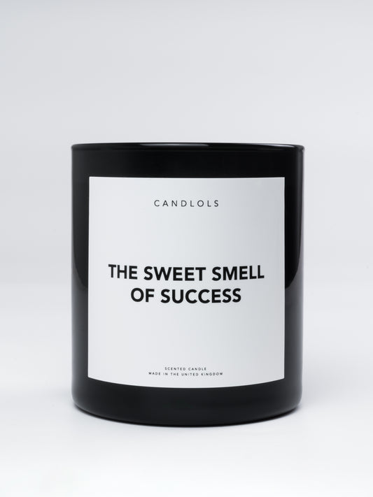 'The sweet smell of success' candle