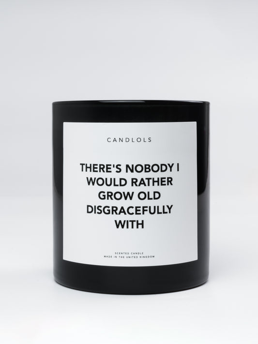 'Growing Old' Candle