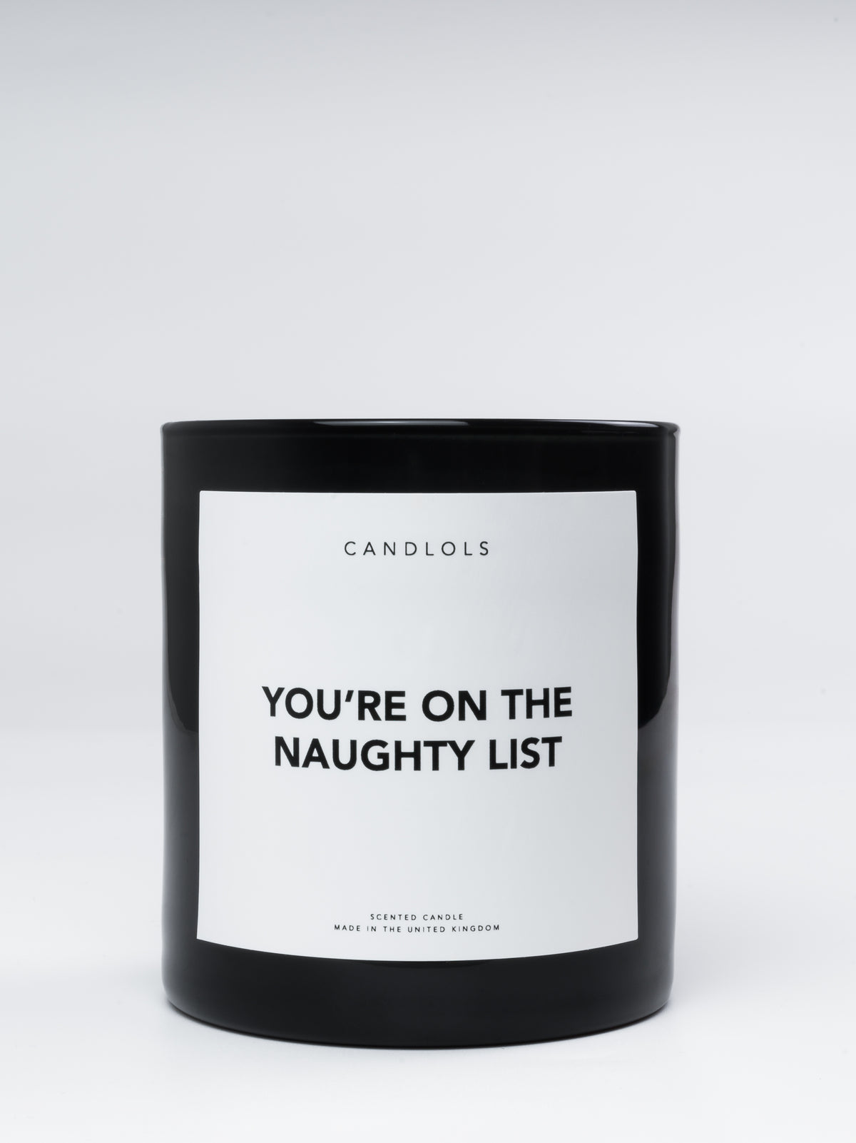 'You're On The Naughty List' Candle