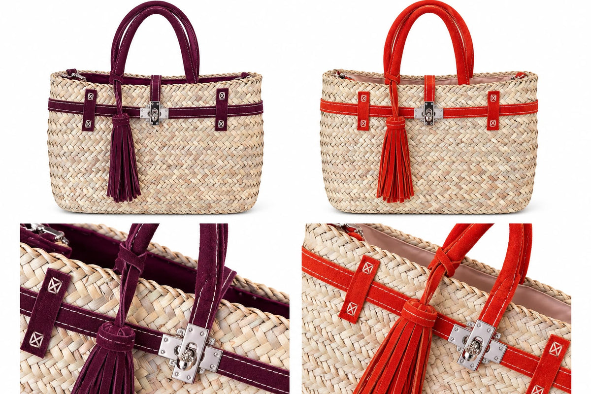 The Amara Handwoven Bag - Orange