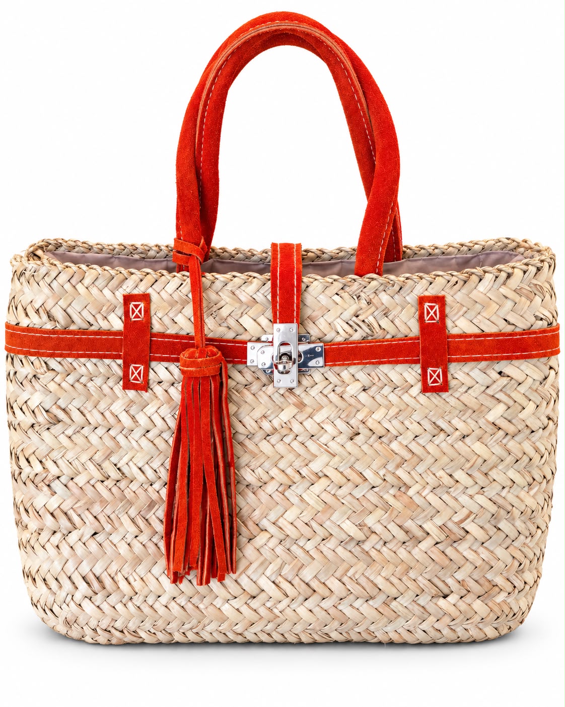 The Amara Handwoven Bag - Orange
